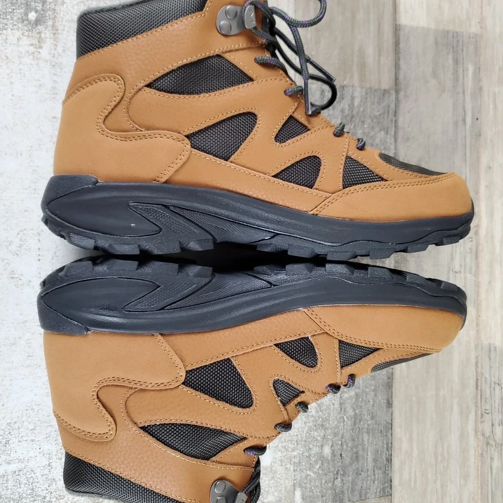 Merrell Moab Speed 2 Peak Waterproof Mens Hiking Boots Sz 7 M Tan Olive Outdoor